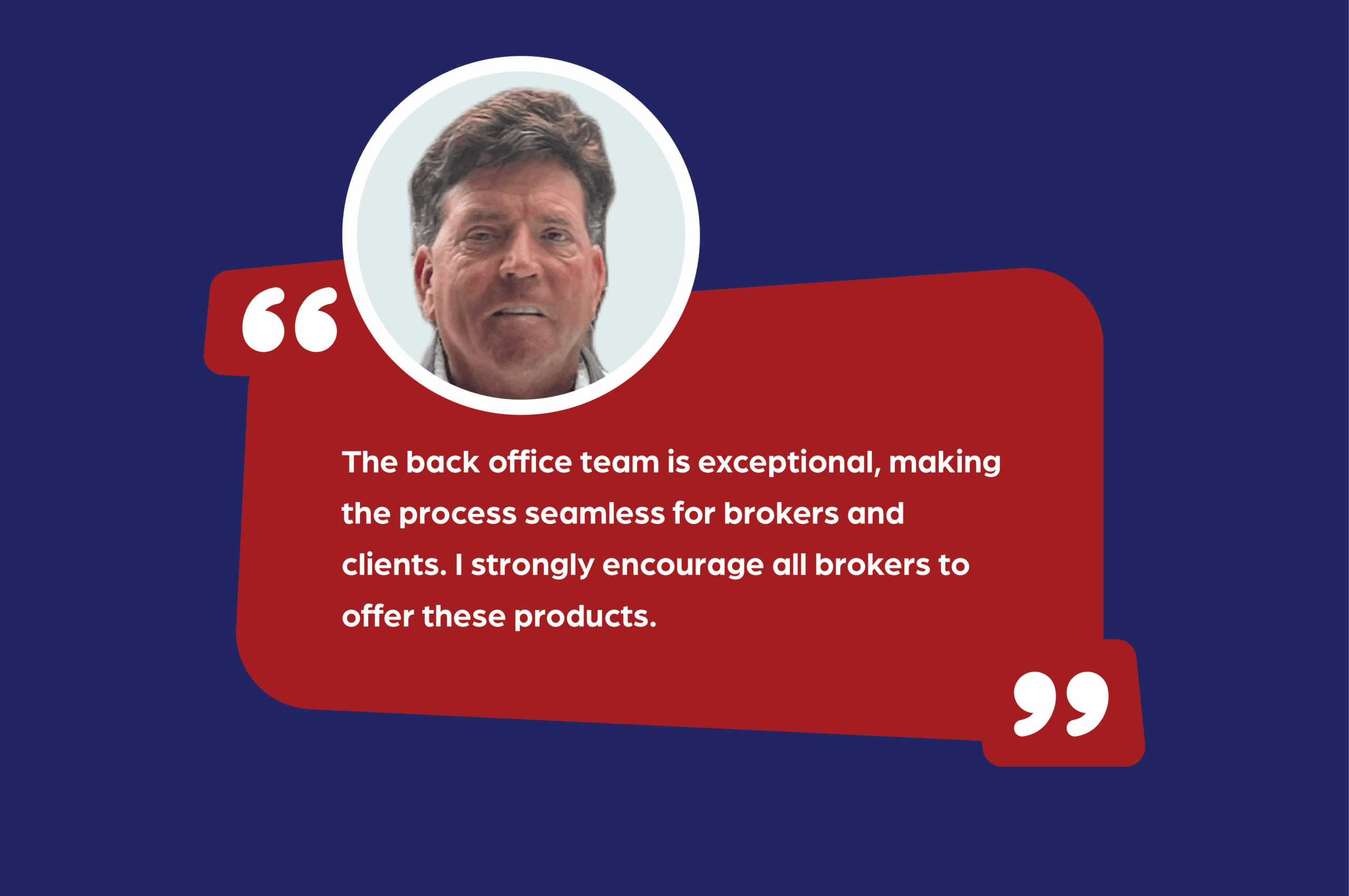 Kenny Wood insurance broker testimonial quote image